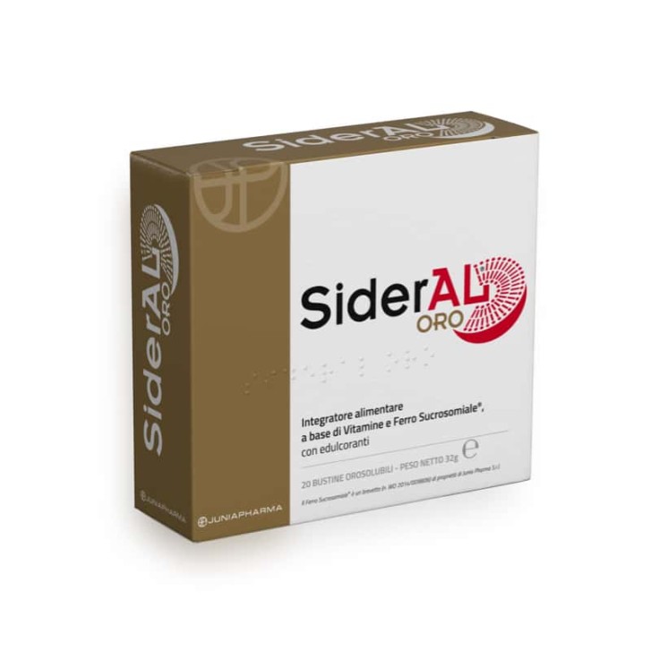 Sideral Oro 20 Bustine - Integratore Ferro Sucrosomiale e Vitamina B e C