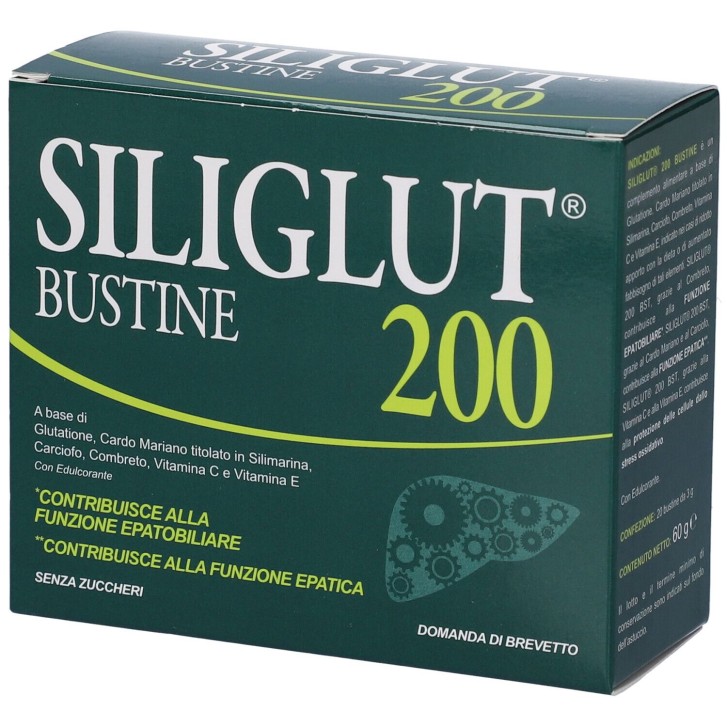 Siliglut 200 20 Bustine - Integratore per Funzione Epatica