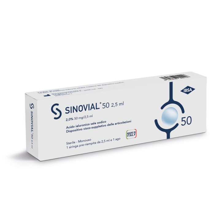 Sinovial 50 Siringa 2% Acido ialuronico 2,5 ml