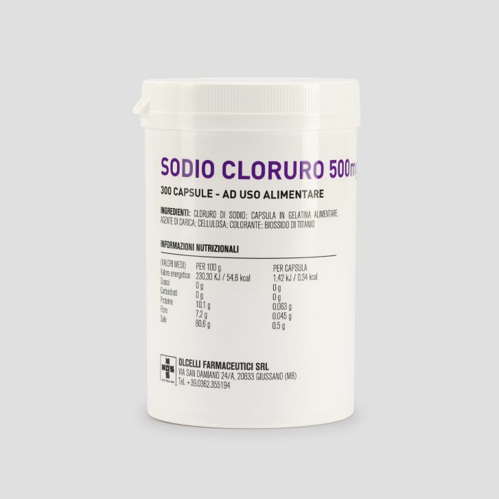 Sodio Cloruro 300 Capsule 500mg - Integratore Alimentare