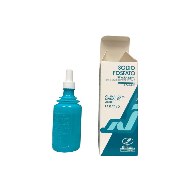 New.Fa.Dem. Sodio Fosfato Adulti 16%-6% Soluzione Rettale Clistere Flacone 120 ml