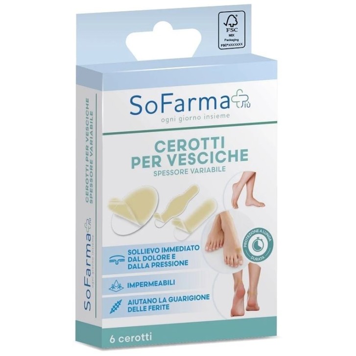 Sofarma+ Cerotti Vescica Assortiti 6 pezzi