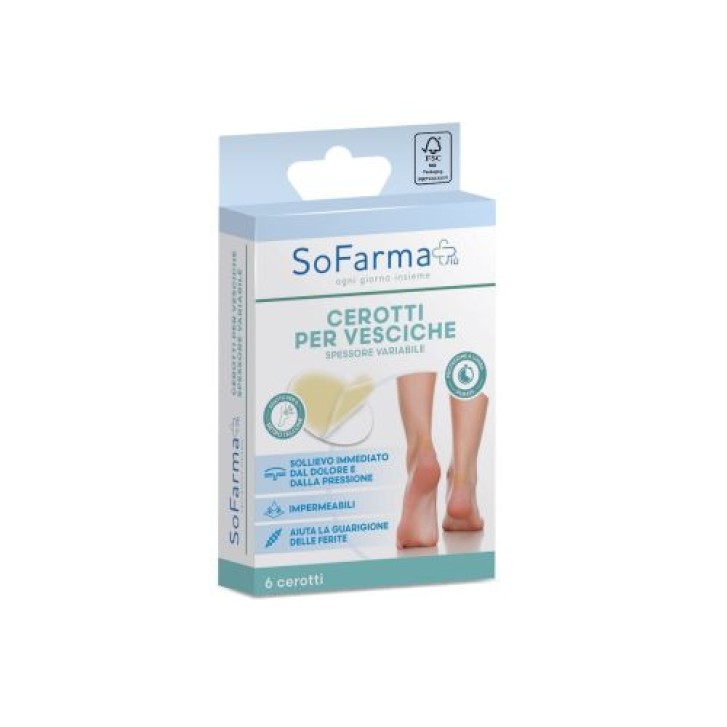 Sofarma+ Cerotto Vescica Ovali 6 pezzi