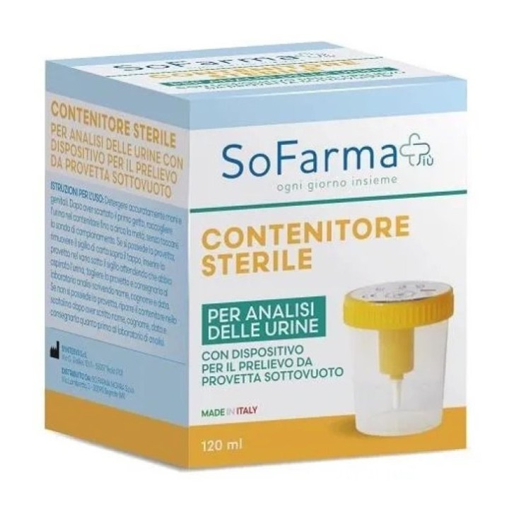 Sofarma+ Contenitore Urina con Provetta 120 ml