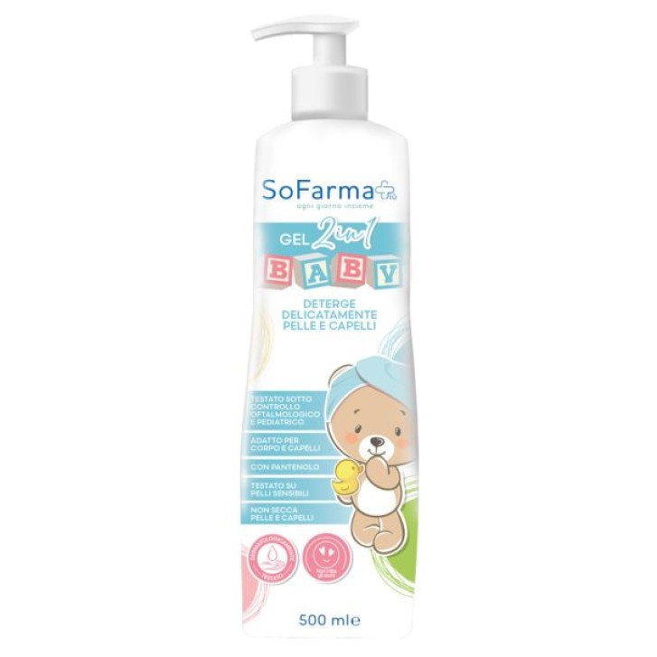 Sofarma+ Detergente Baby 2in1 Corpo e Capelli 500 ml