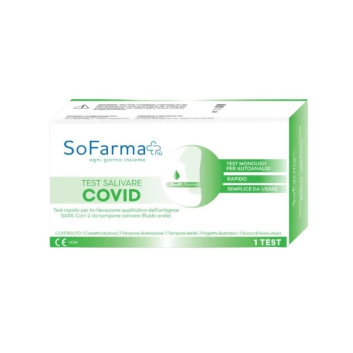 Sofarma+ Test Covid Salivare Autodiagnostico 1 pezzo