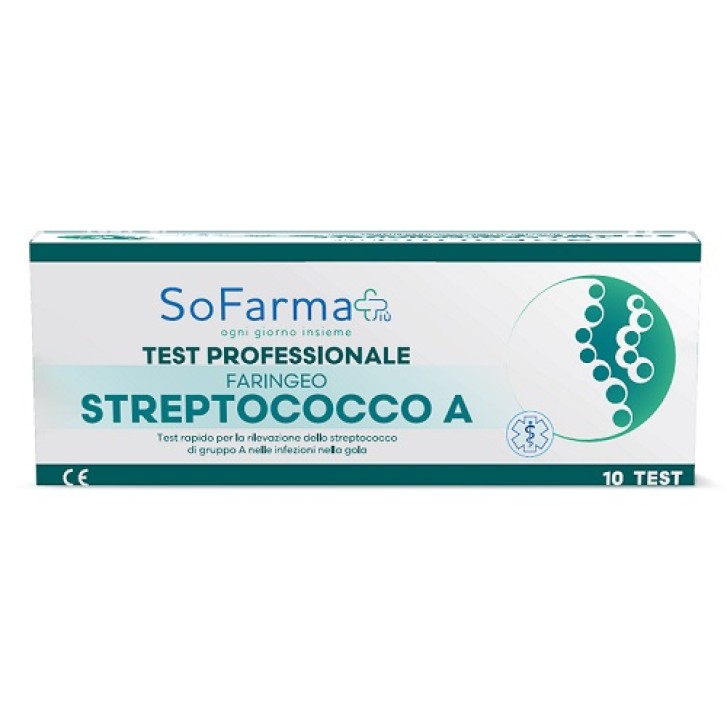 Sofarma+ Test Professionale Streptococco A Faringeo 10 pezzi