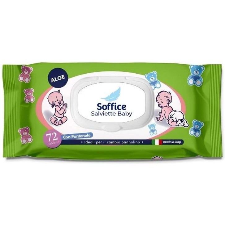 Soffice Salviette Detergente Baby all'Aloe 72 pezzi