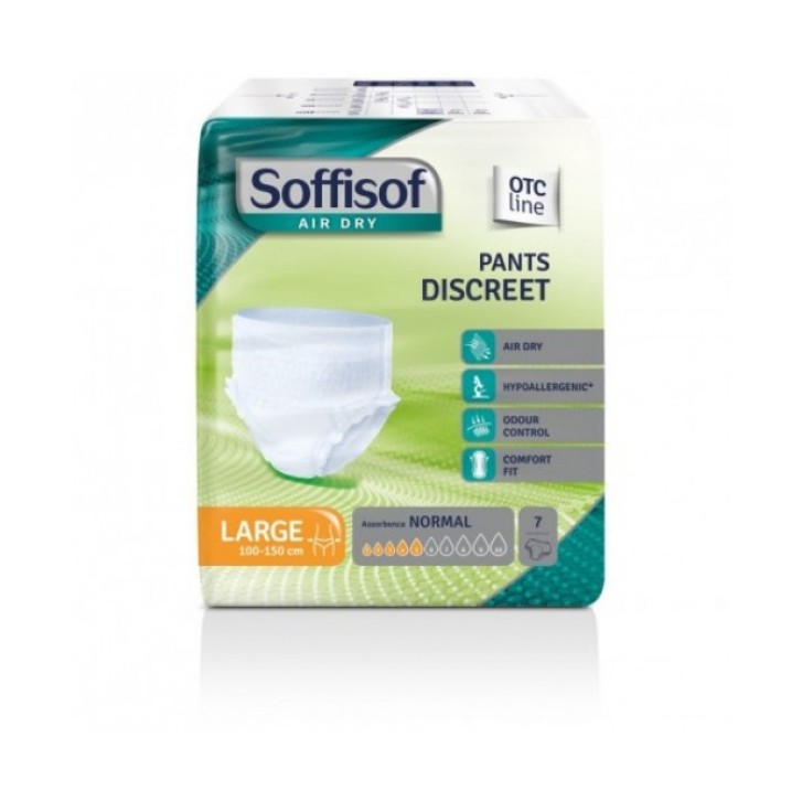 Soffisof Air Dry Pannoloni Discreet Taglia L 7 pezzi