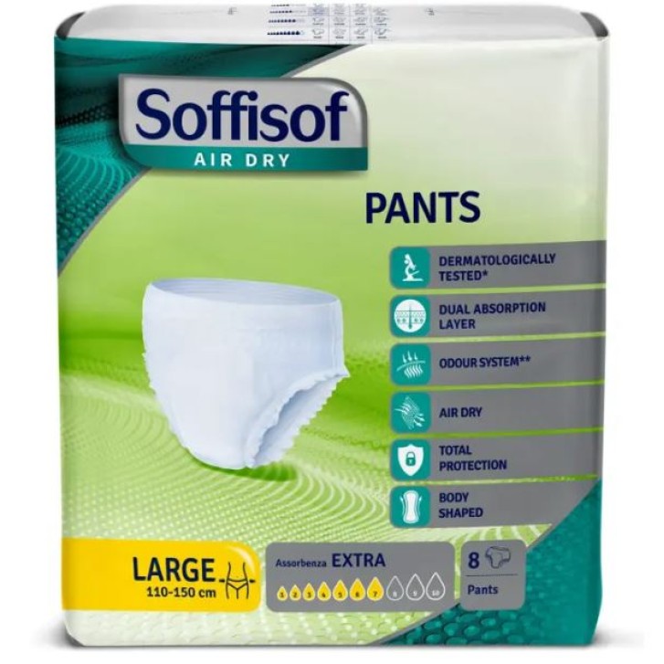 Soffisof Pants Pannoloni Extra taglia L 8 pezzi