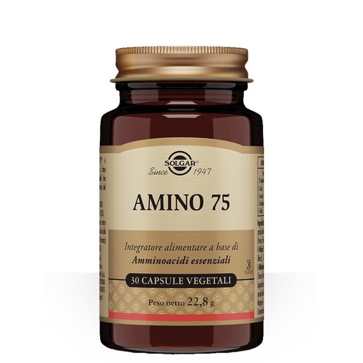 Solgar Amino 75 30 capsule vegetali - Integratore Amminoacidi in forma libera