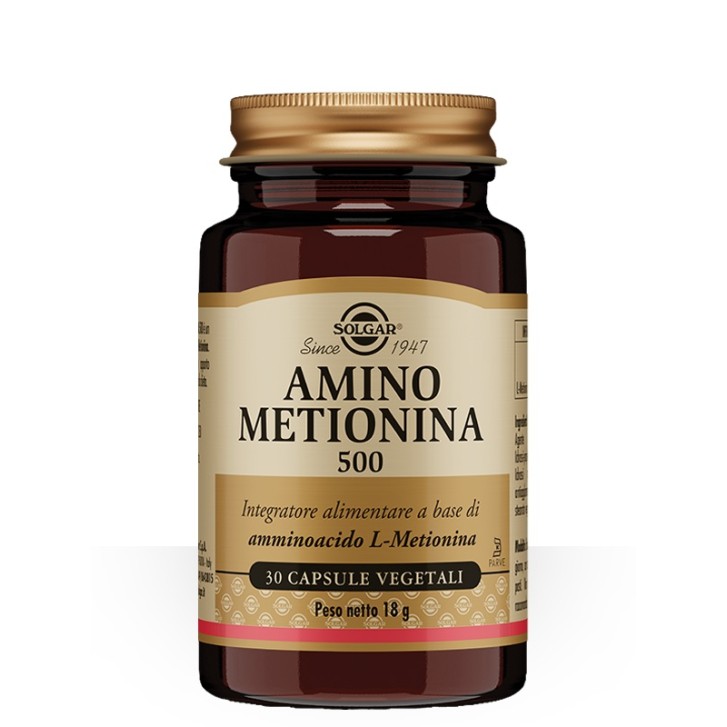 Solgar Amino Metionina 500 30 capsule vegetali - Integratore L-Metionina