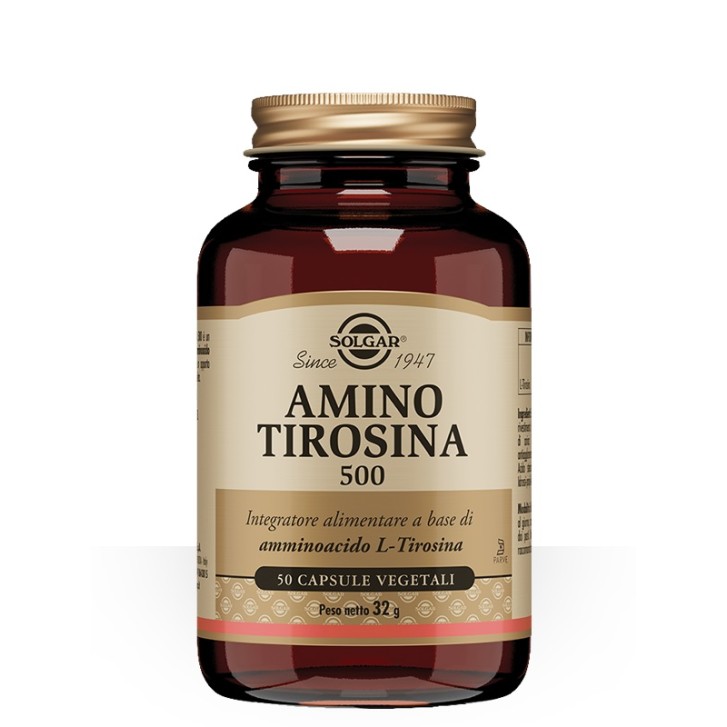 Solgar Amino Tirosina 500 50 capsule - Integratore Alimentare
