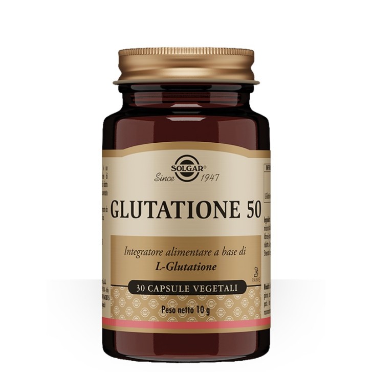 Solgar Glutatione 50 Capsule - Integratore L-Glutatione (GSH)