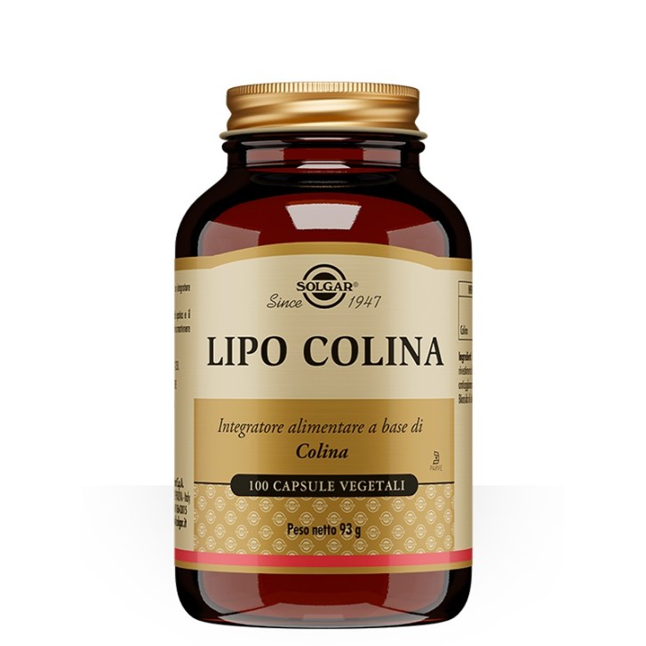 Solgar Lipo Colina 100 capsule - Integratore controllo Omocisteina e Metabolismo