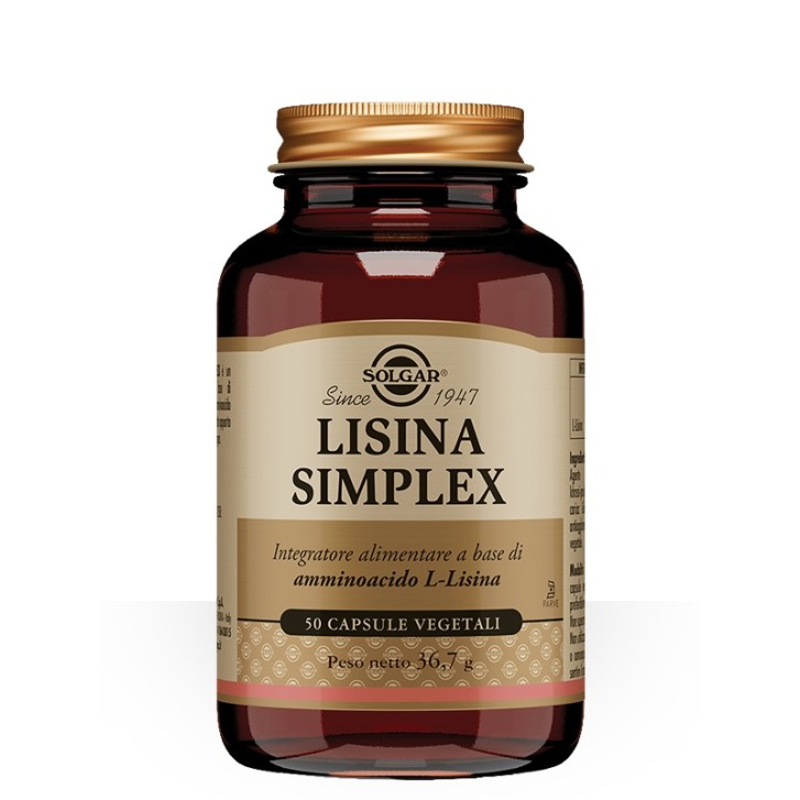 Solgar Lisina Simplex 50 capsule - Integratore L-Lisina