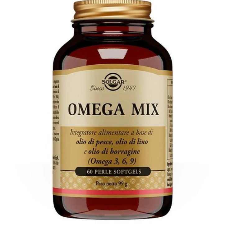 Solgar Omega Mix 60 Perle - Integratore Benessere Cardiovascolare e Pelle