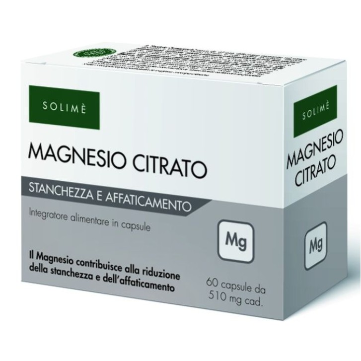 Solimè Magnesio Citrato Bibasico 60 capsule - Integratore Alimentare