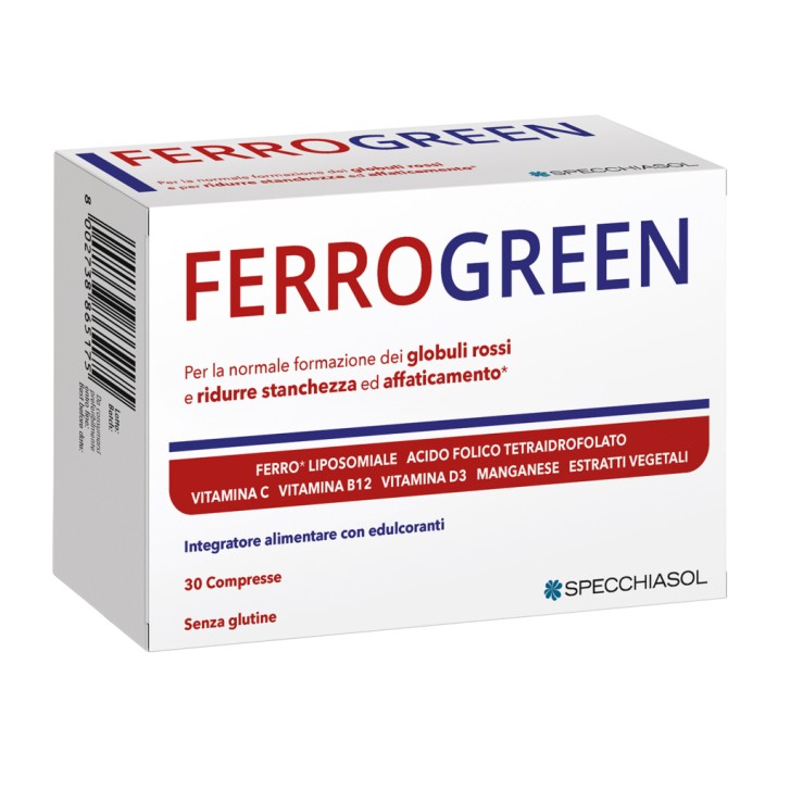 Specchiasol Ferrogreen 30 Compresse - Integratore Alimentare