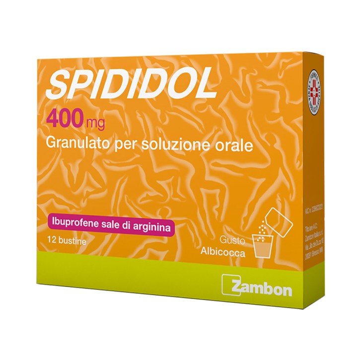 Spididol 400 mg Granulato per Soluzione Orale Aroma Albicocca 12 Bustine