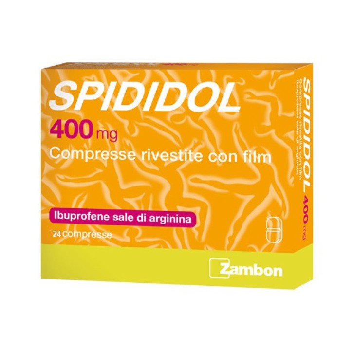 Spididol 400 mg Ibuprofene Sale di Arginina Analgesico 24 Compresse Rivestite