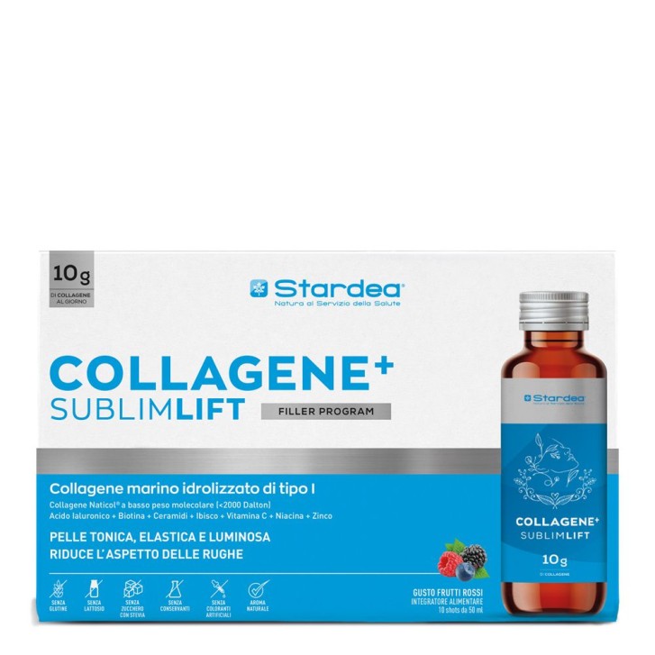 Stardea Collagene+ Sublimlift Shot 10 Flaconcini da 50 ml - Integratore Benessere della Pelle