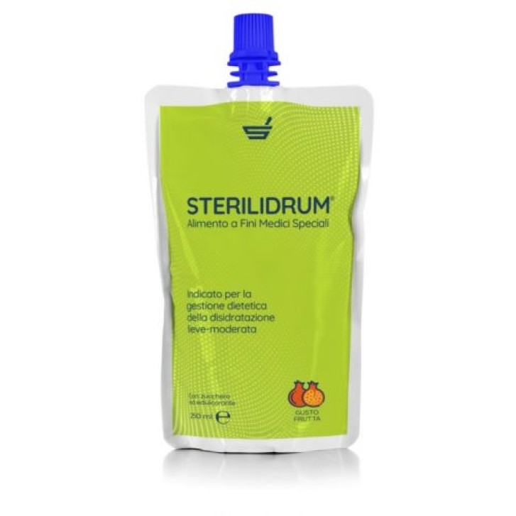 Sterilidrum Gusto Frutta 250 ml - Alimento per Disidratazione Lieve e Moderata