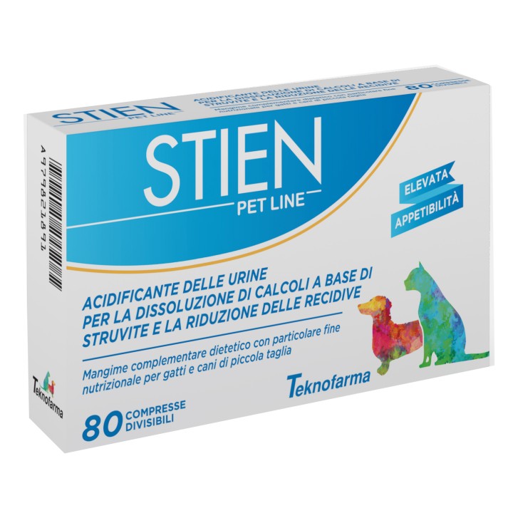 Stien Pet Line 80 Compresse per Gatti e Cani di Piccola Taglia