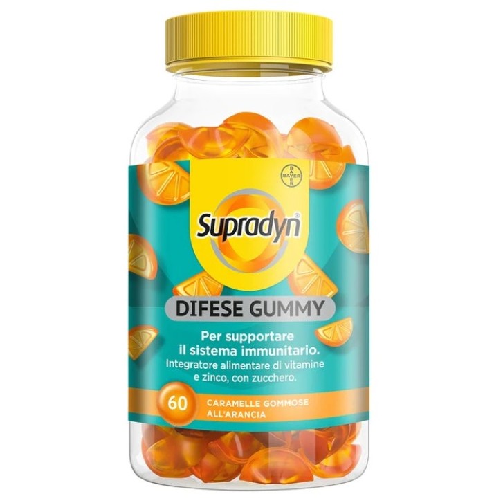 Supradyn Difese Gummy Arancia 60 caramelle gommose - Integratore Sistema Immunitario