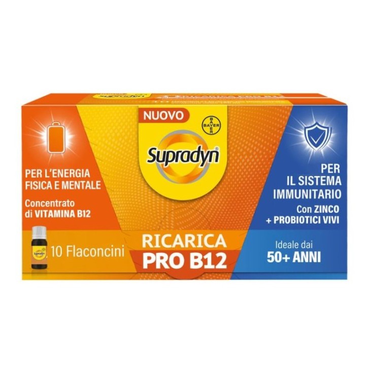 Supradyn Ricarica Pro B12 10 flaconcini - Integratore Alimentare