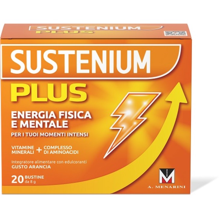 Sustenium Plus gusto Arancia 20 bustine - Integratore Tonico