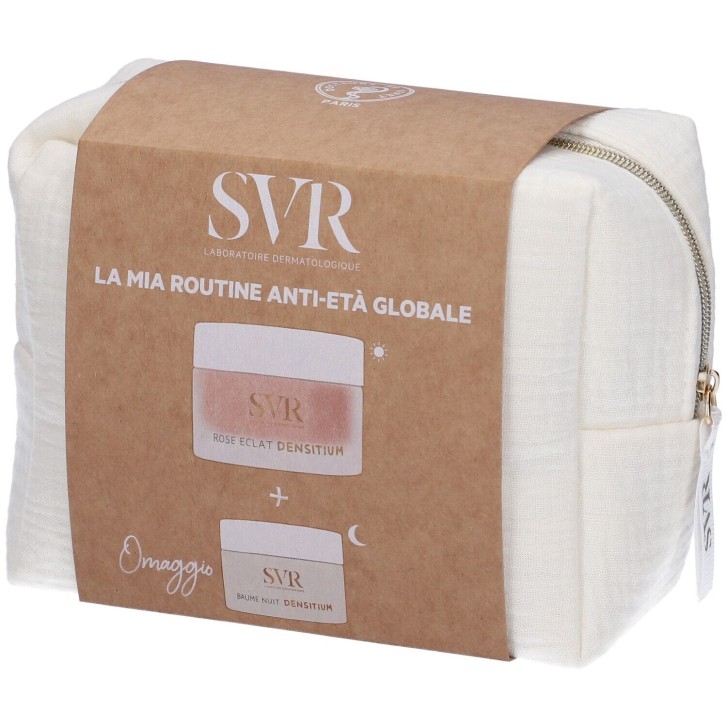 Svr Densitium Set Crema Rose Eclat Viso + Balsamo Notte con Pochette