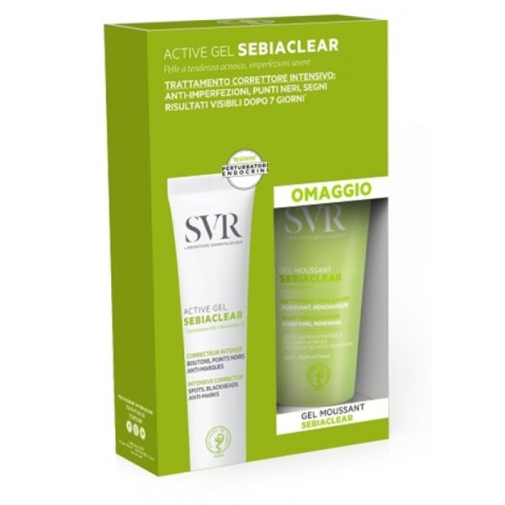 Svr Sebiaclear Set Gel Moussant 55 ml + Active Gel 40 ml