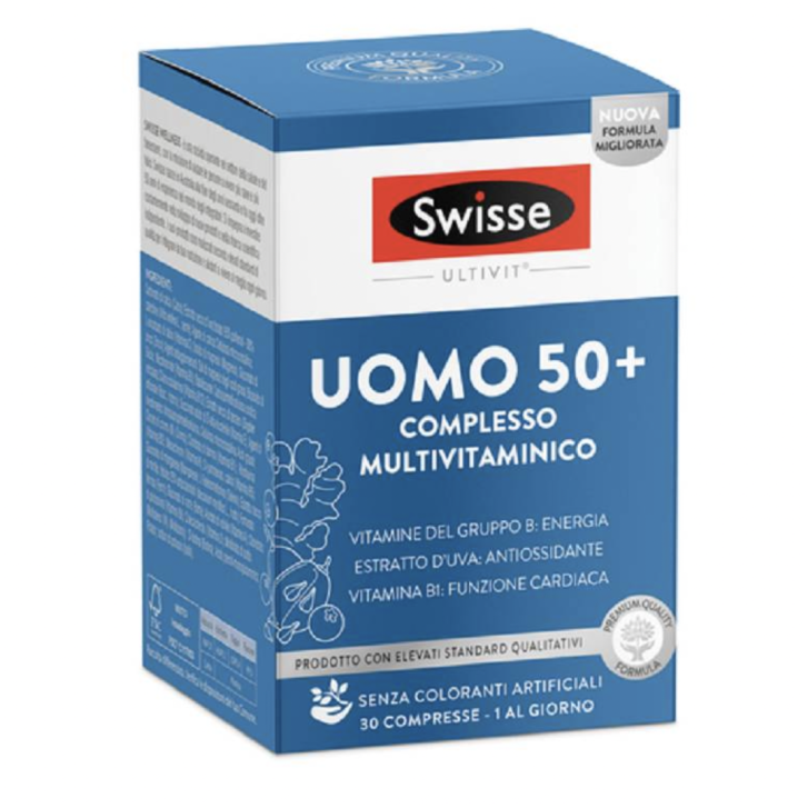 Swisse Multivitaminico Uomo 50+ 30 compresse - Integratore Alimentare