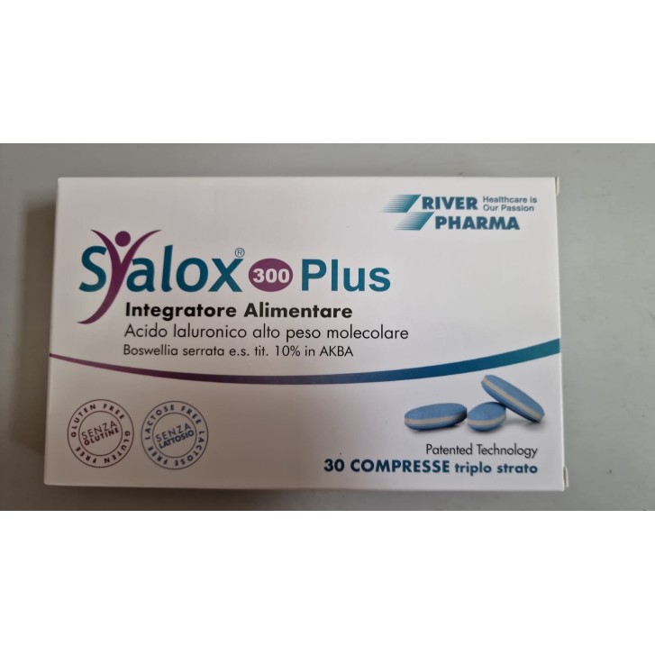 Syalox 300 Plus 30 compresse - Integratore Acido Ialuronico e Boswelia