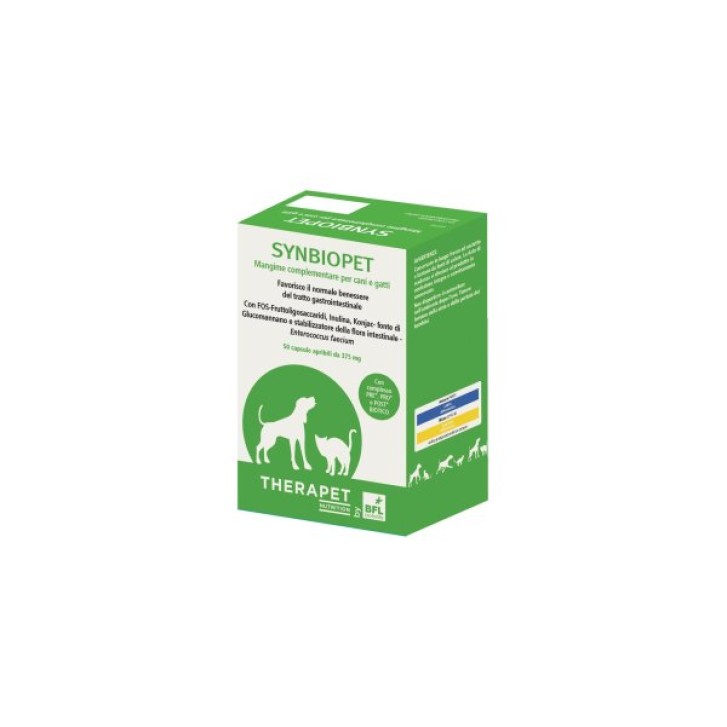 Synbiopet Therapet 50 capsule - Mangime Benessere Intestinale Cani e Gatti