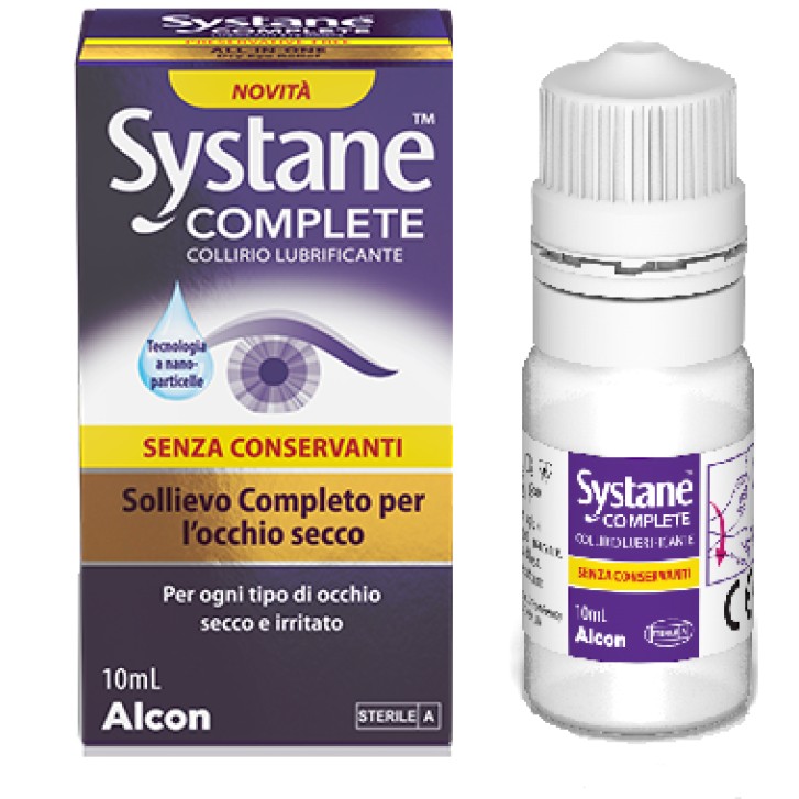 Systane Complete Collirio Lubrificante senza conservanti per occhi secchi e  irritati 10 ml 