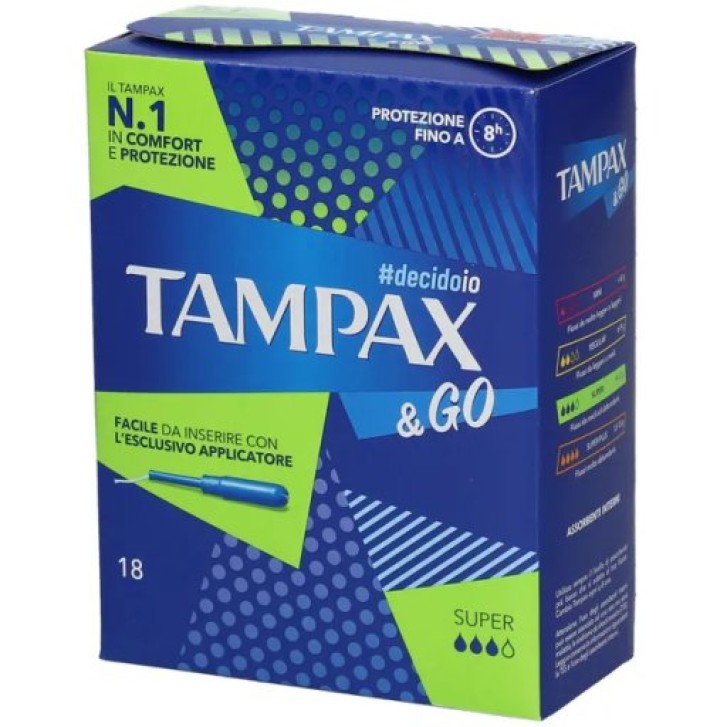 Tampax &Go Super Assorbenti Interni 18 pezzi