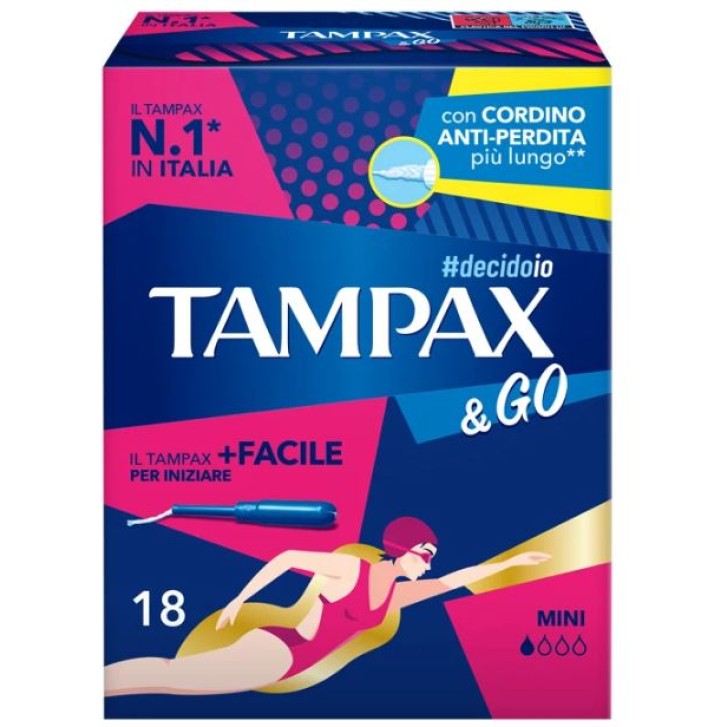 Tampax &Go Mini 18 Assorbenti Interni