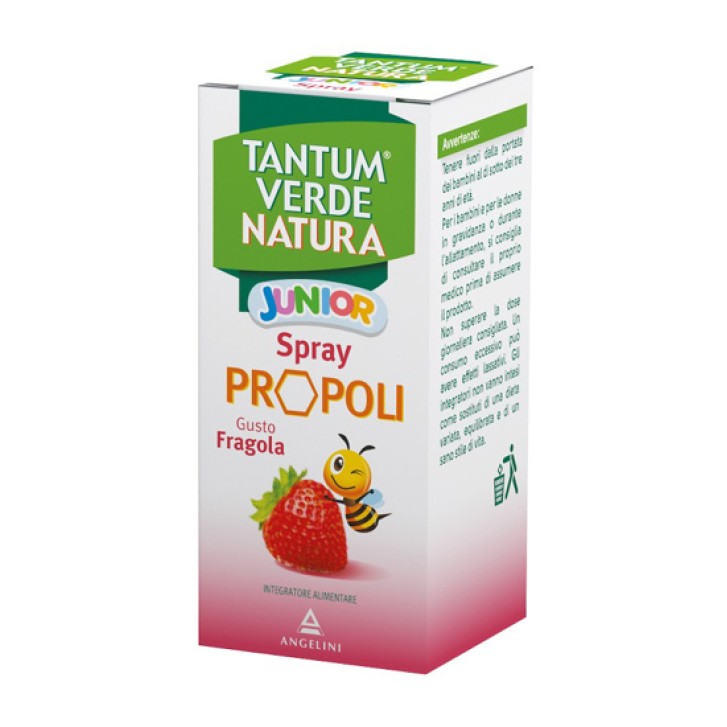 Tantum Verde Natura Junior Spray Propoli Gusto Fragola 25 ml - Integratore Alimentare