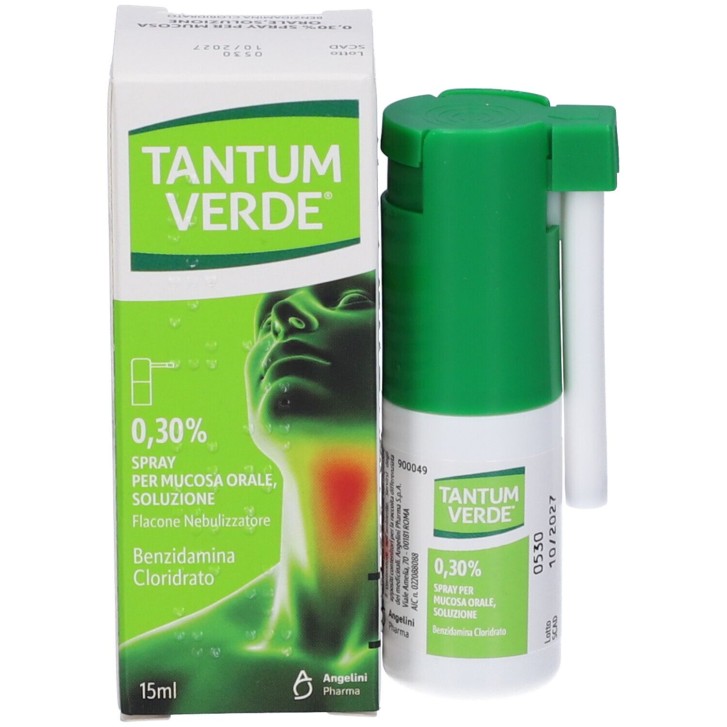 Tantum Verde Spray 0,30% Soluzione per Mucosa Orale 15 ml