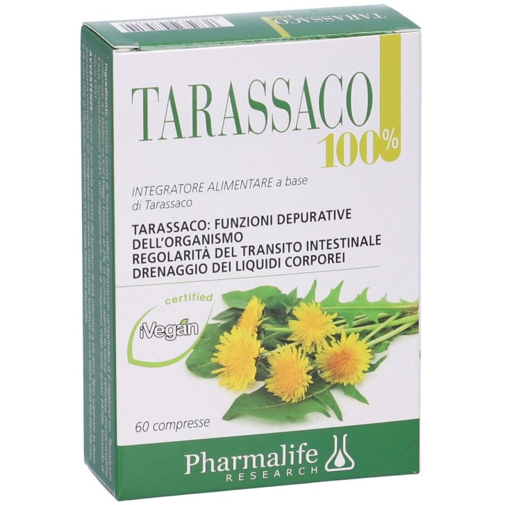 Tarassaco 100% 60 Compresse - Integratore Depurativo e Drenante