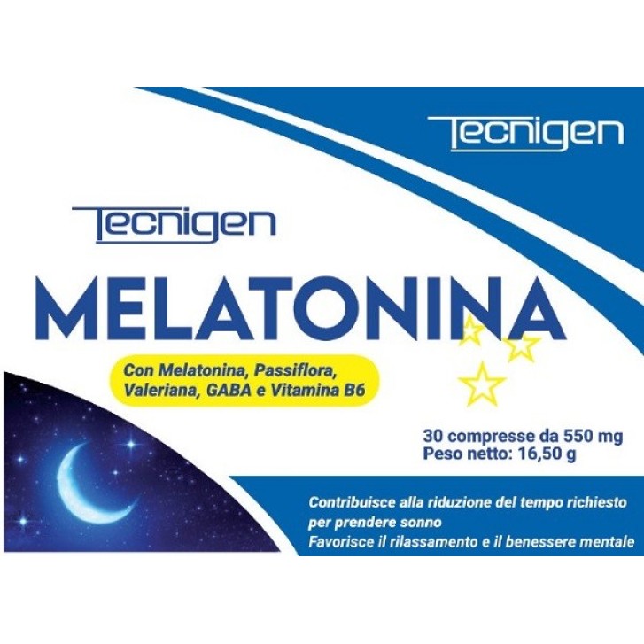 Tecnigen Melatonina 30 Compresse - Integratore Sonno