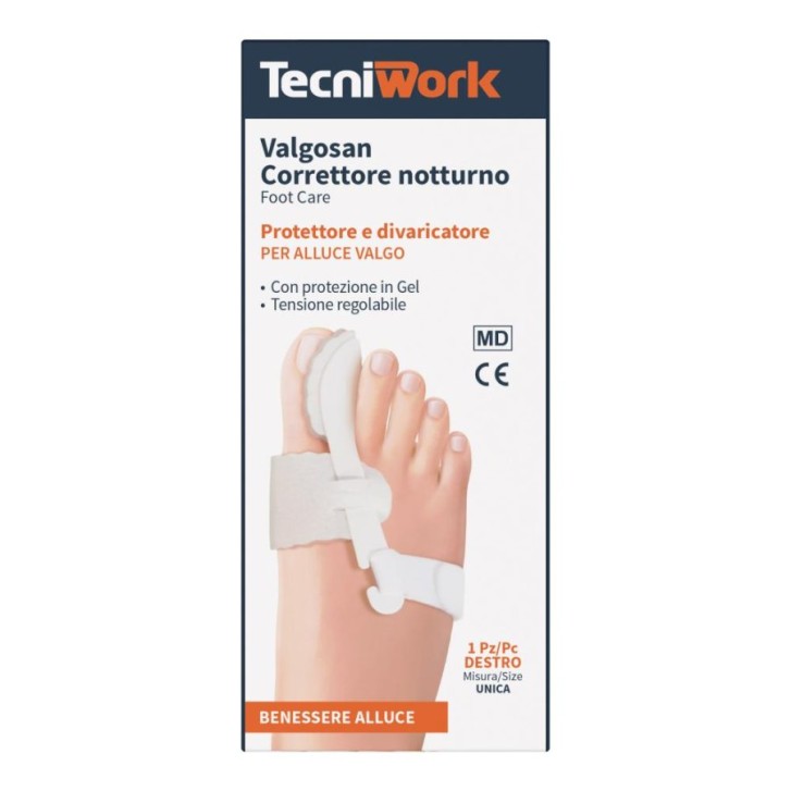 Tecniwork Valgosan Correttore Notturno Alluce Valgo Destro