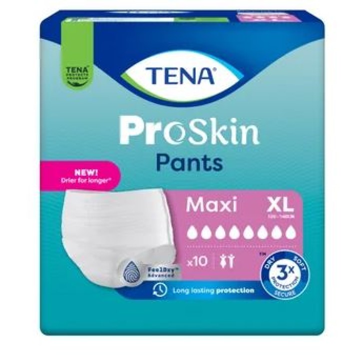 Tena Pants ProSkin Pannoloni Maxi Taglia XL 10 pezzi