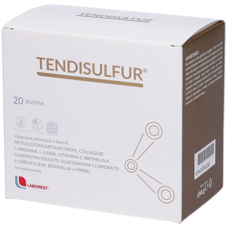 Tendisulfur 20 bustine - Integratore Benessere Cartilagini e Articolazioni