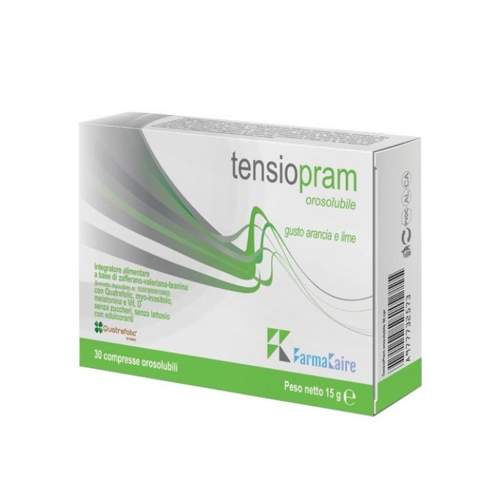 Tensiopram Arancia e Lime 30 Compresse Orosolubili - Integratore Tono dell'Umore