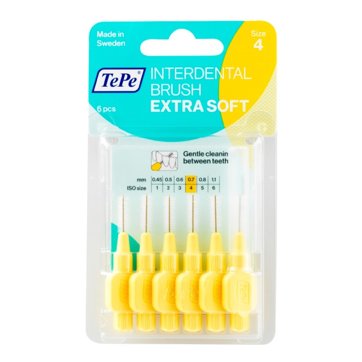 Tepe Scovolino Extra Soft Giallo 0,7 mm 4 pezzi