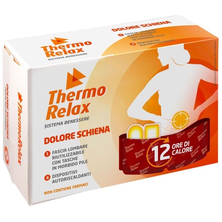 Thermo Relax Ricarica Fascia Lombare + 4 Dispositivi Terapeutici Autoriscaldanti
