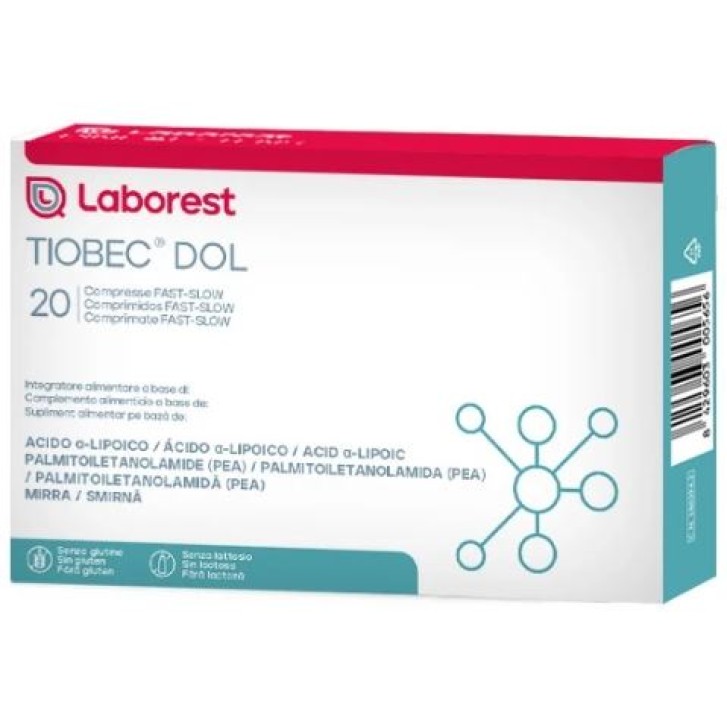 Tiobec Dol 20 Compresse - Integratore Acido Alfa-Lipoico e PEA